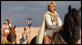 Colin Farrell on horseback in Alexander