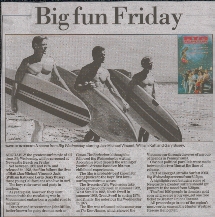 Big Wednesday Newspaper Clip1