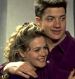 Alicia Silverstone & Brendan Fraser Hug