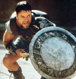 Russell Crowe in battle